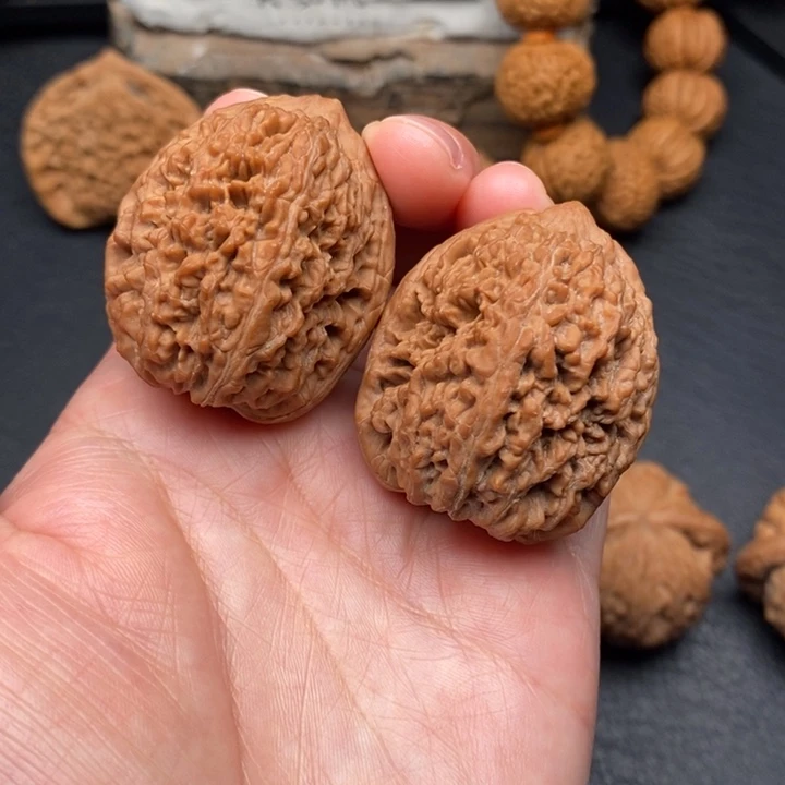 桃核把件全品35大蒜头