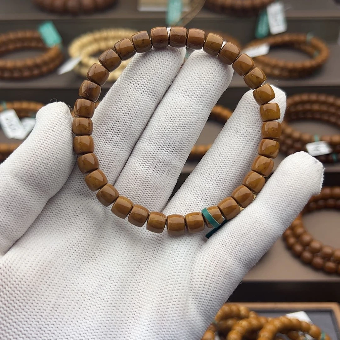 手串紫金鼠c*7紫金鼠实心直切