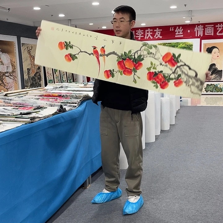 国画今天早上国画作品展示
