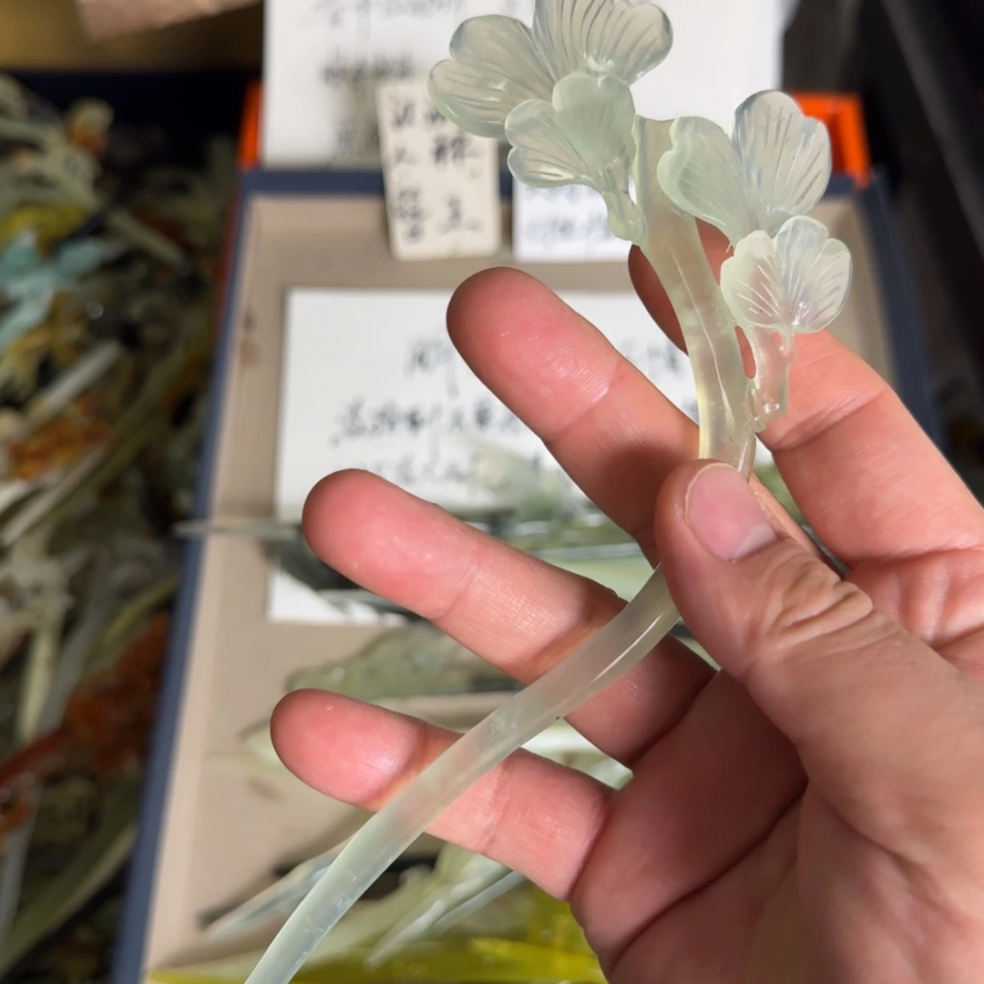 岫玉发饰未镶嵌明君玉簪贼拉好看