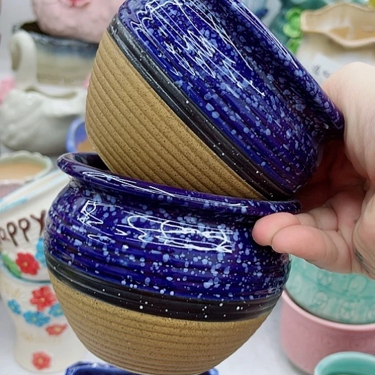 多肉绿植陶瓷花盆9.9包邮，有空