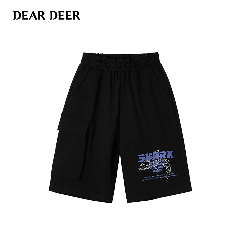 【直播清】迪迪鹿男大童夏季双色针织中短裤C123212417