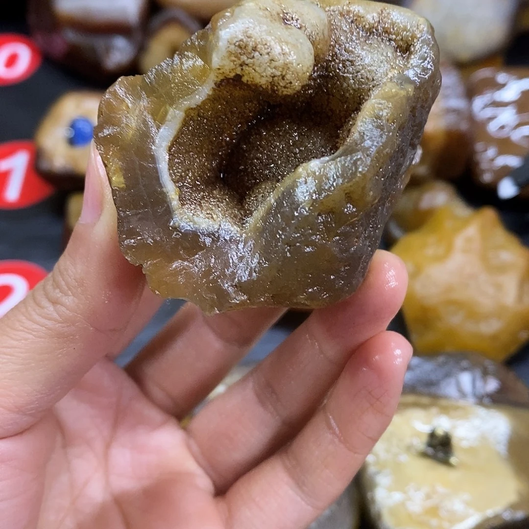 玛瑙/玉髓未镶嵌手把件