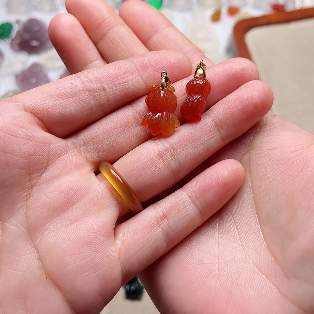 玛瑙/玉髓颈饰未镶嵌喵****～