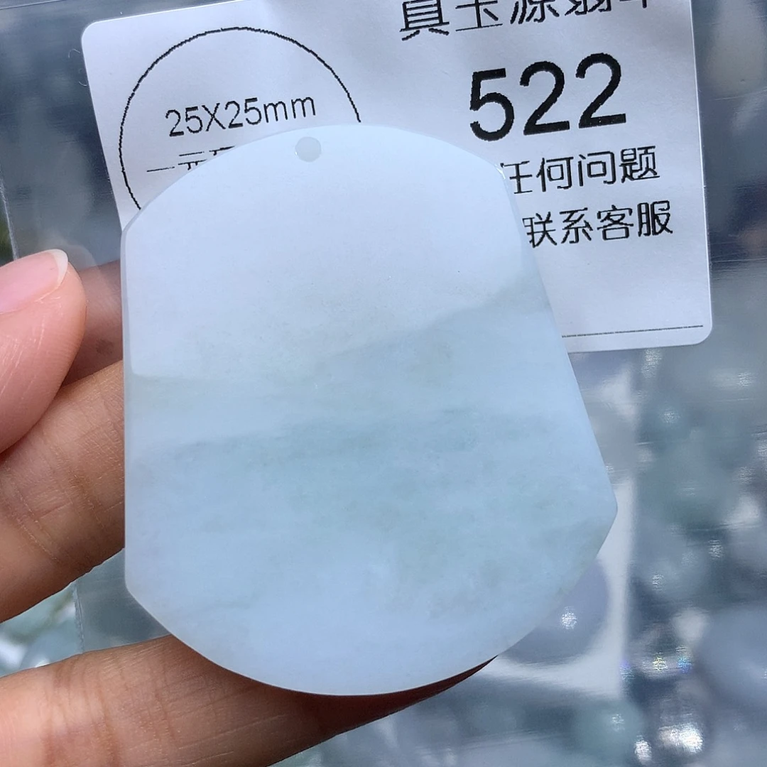 翡翠未镶嵌颈饰522。