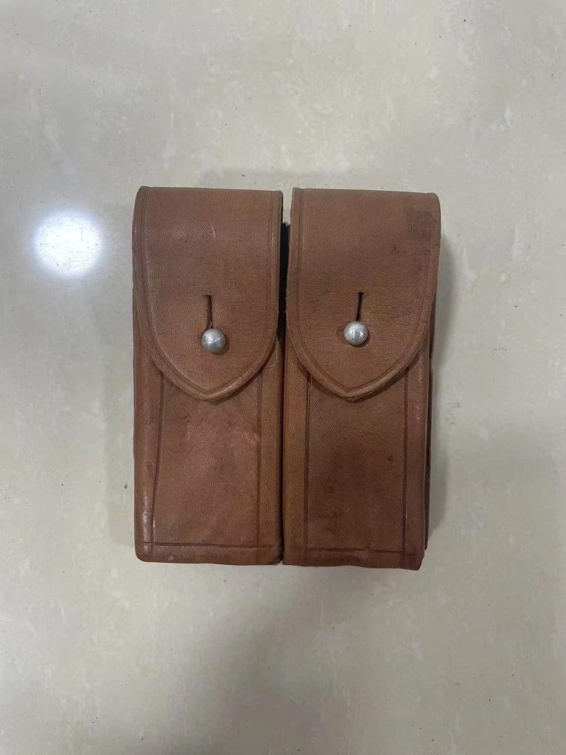 正品老货牛皮双腰包