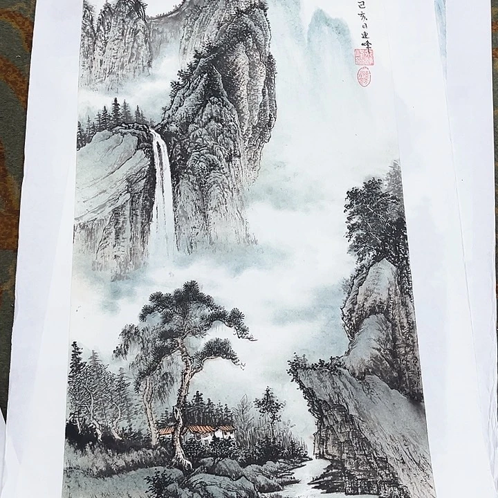 国画用****5三尺整张余连峰