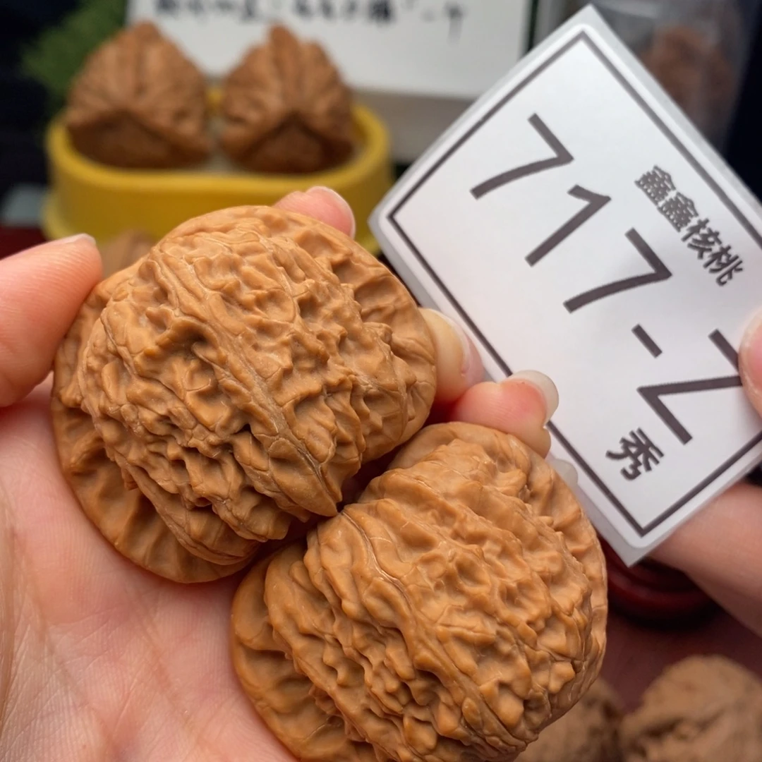 文玩核桃把件白狮子44……