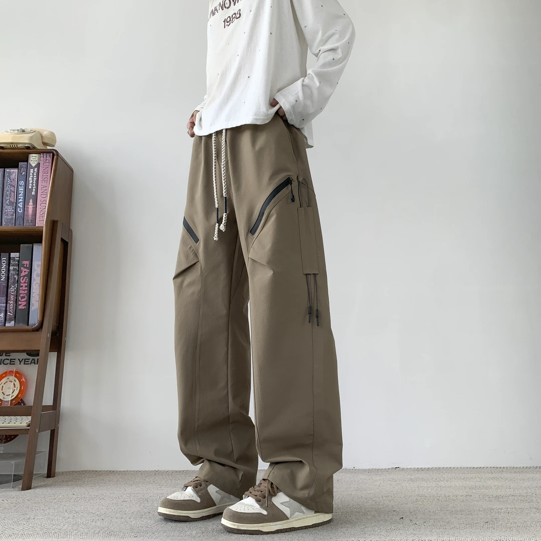 9XL大码秋季潮牌美式工装裤男士防水防风宽松机能登山裤直筒长裤