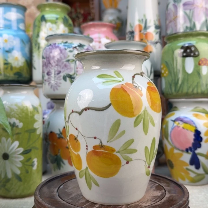 景德镇陶瓷花手绘釉下彩