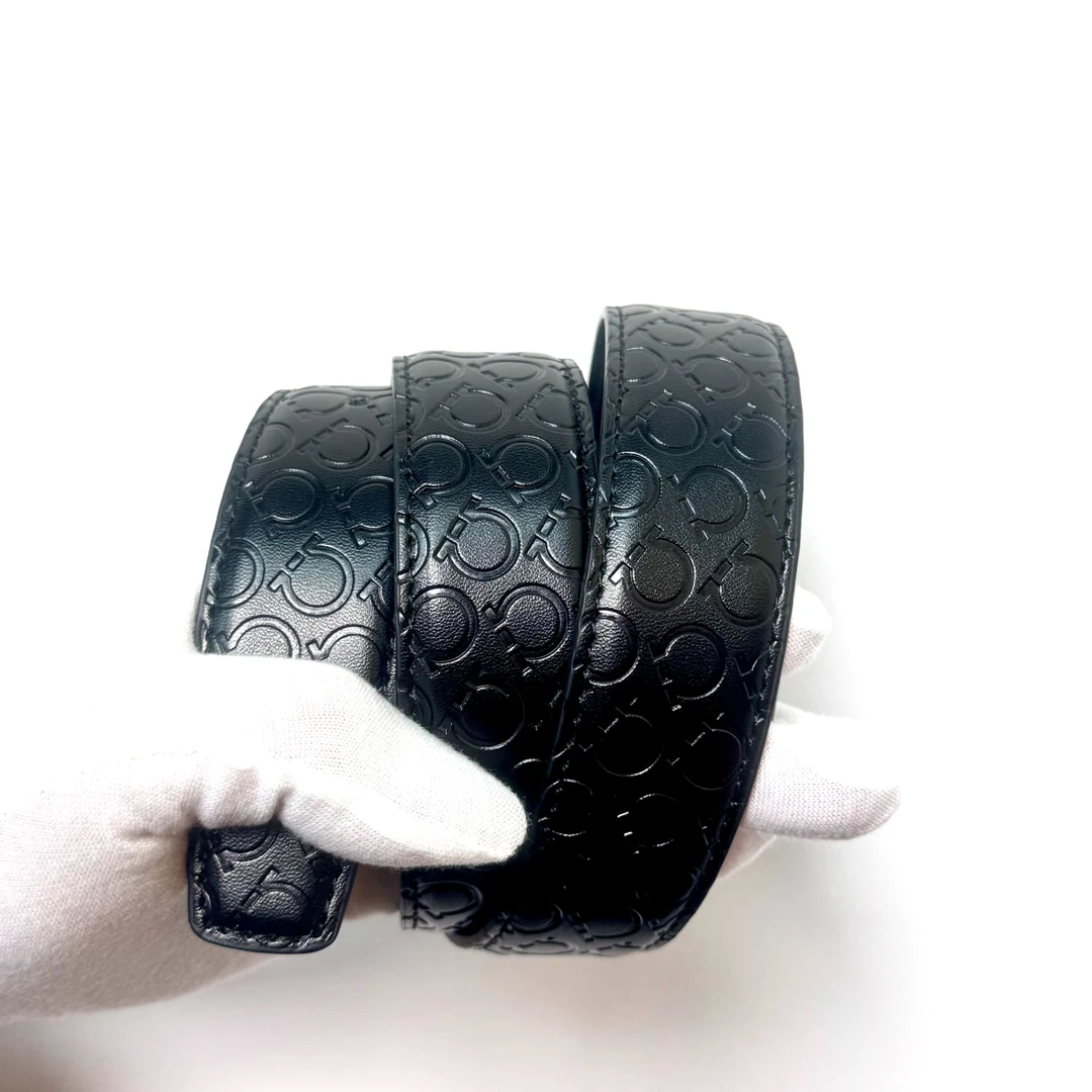 F 8男士精品腰带3.4CM宽度送扣头。支持NFC全套礼盒