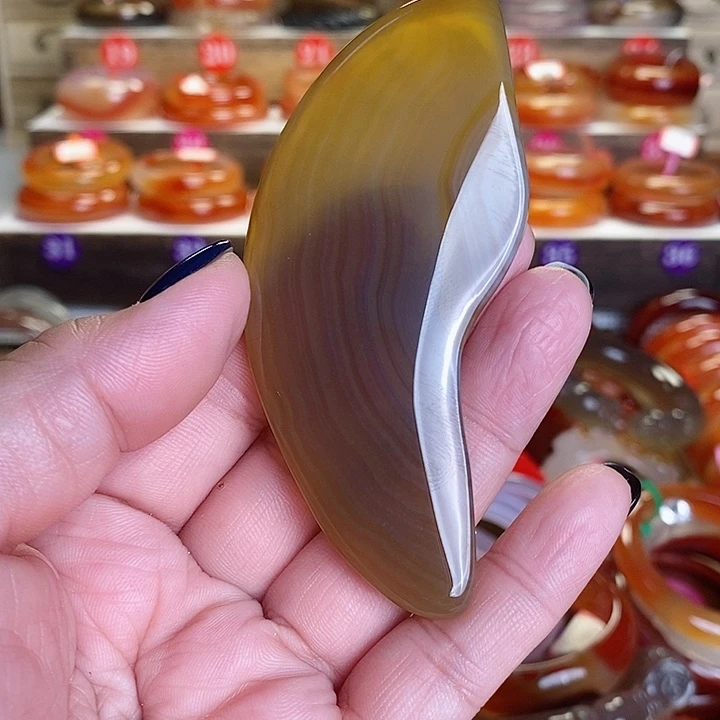 玛瑙/玉髓手镯未镶嵌熊*