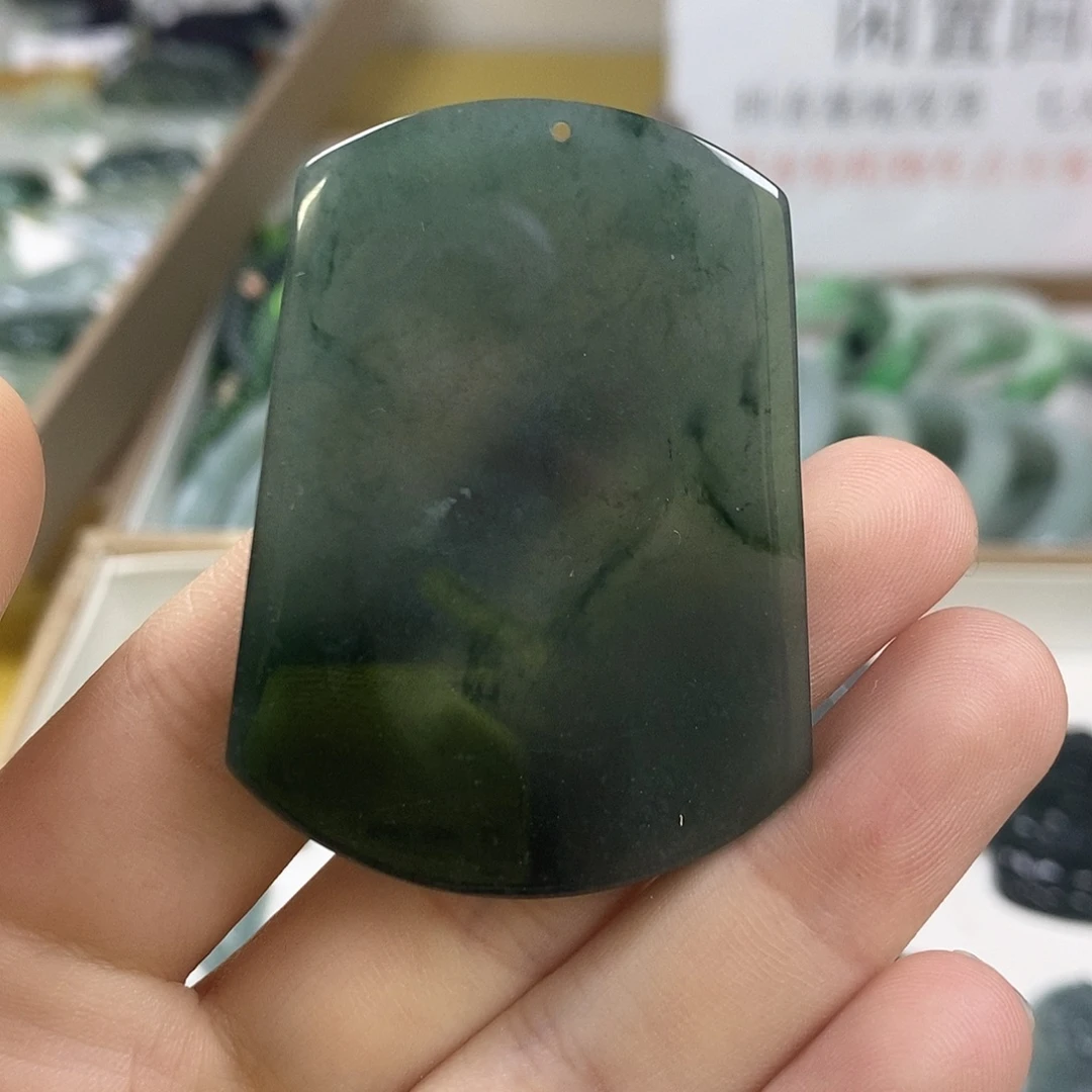 翡翠未镶嵌颈饰1-2翡翠A货挂件
