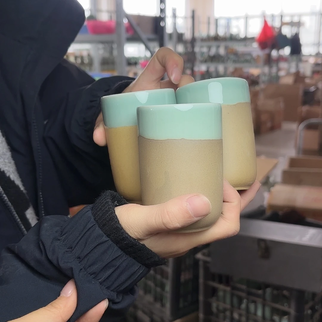 龙泉云间青瓷小米茶器