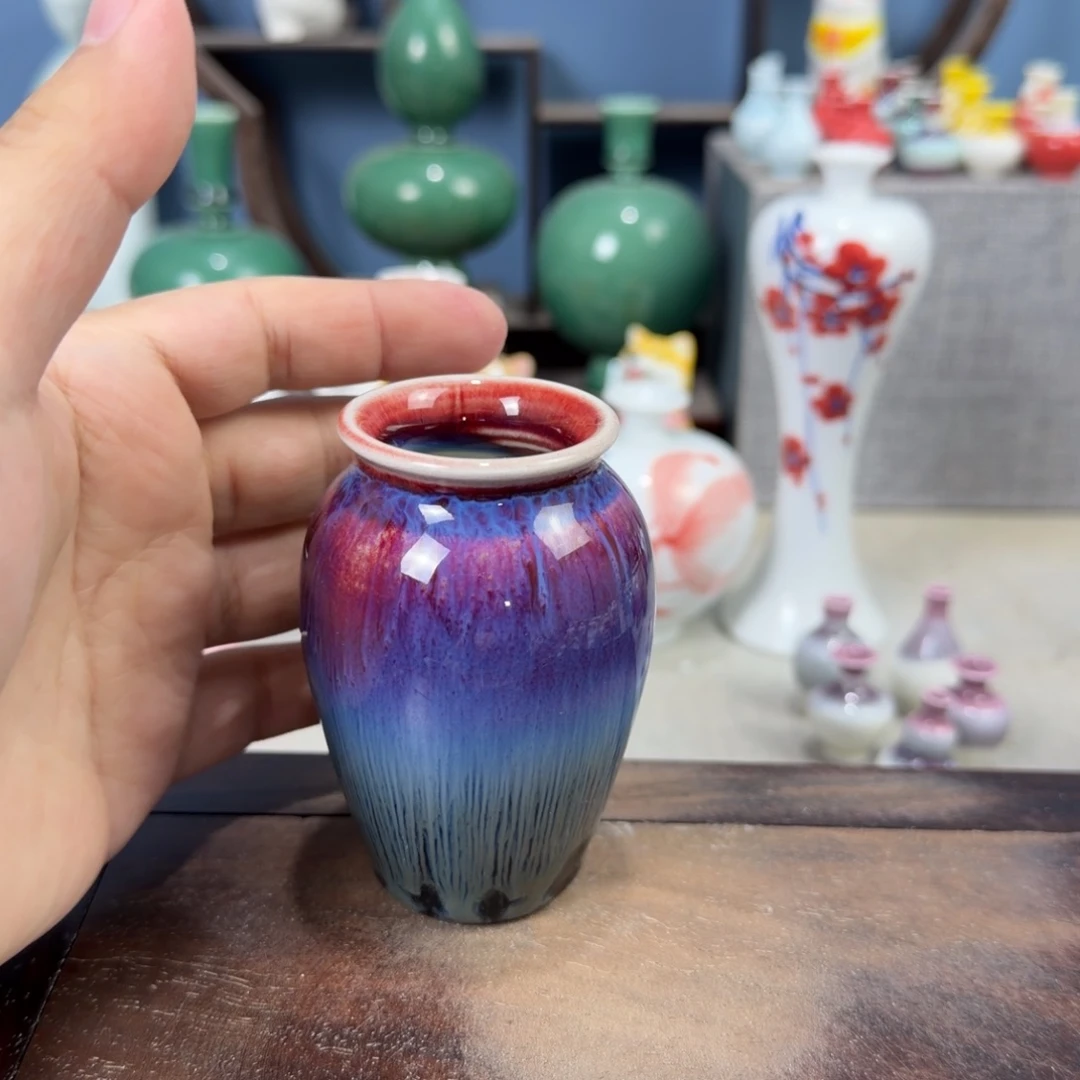 陶瓷手工小花器摆件