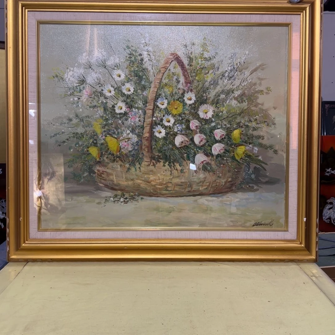 绘画可*屏风框画茶空间设计