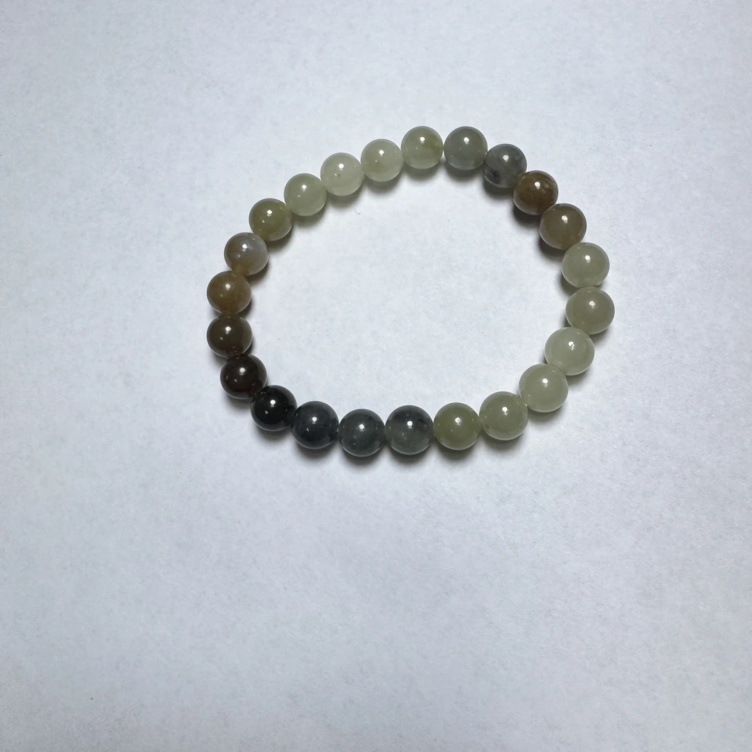和田玉楼蓝三色手串