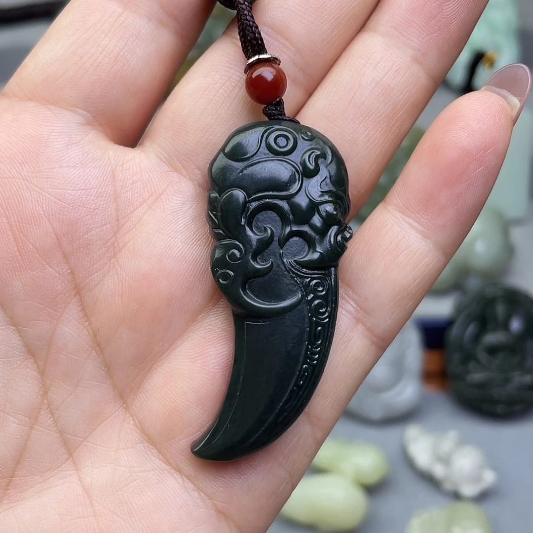 和田玉未镶嵌挂件