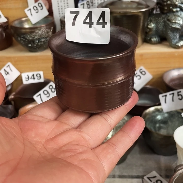 茶杯紫泥柴烧纯手工744