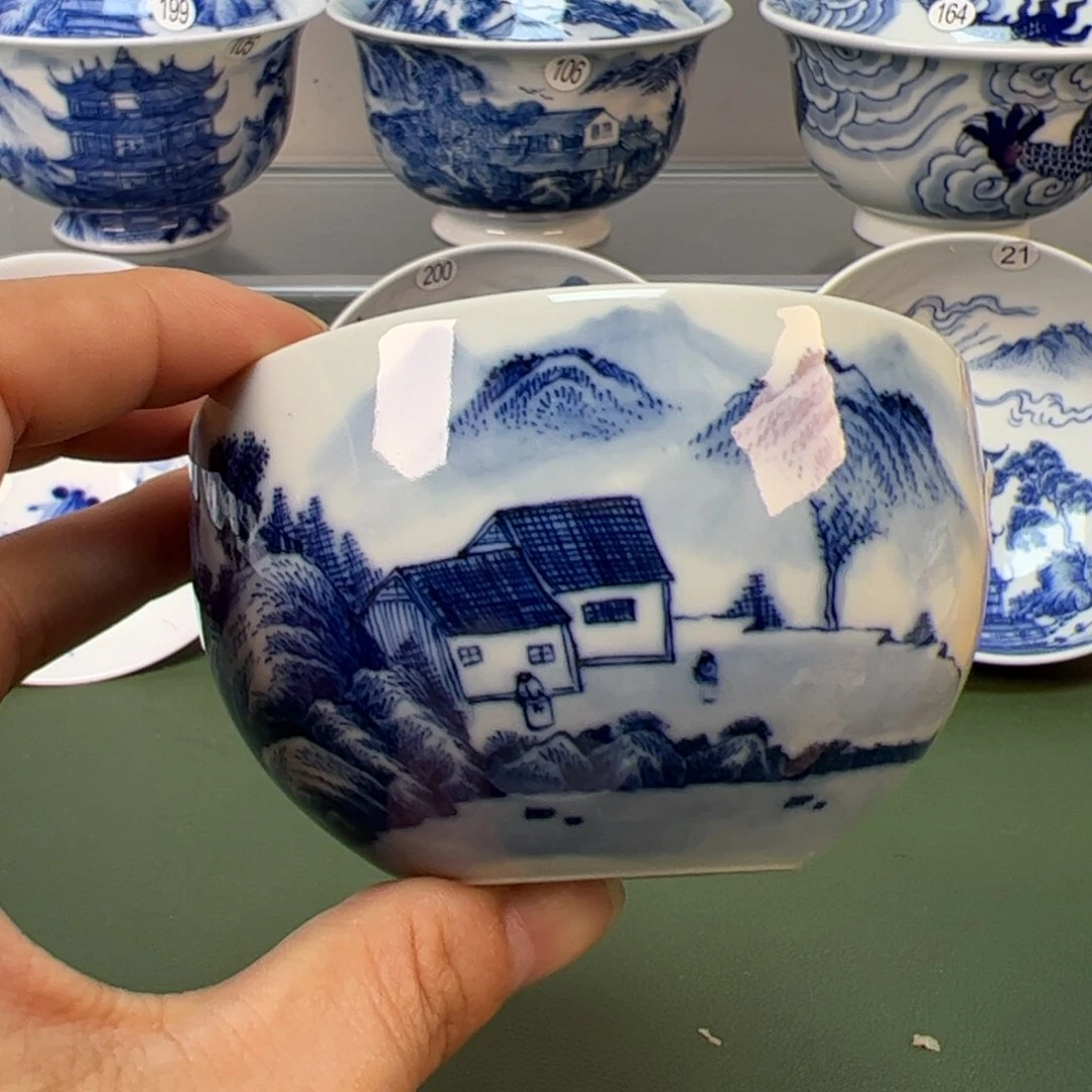 杯木木景德镇纯手绘茶具344