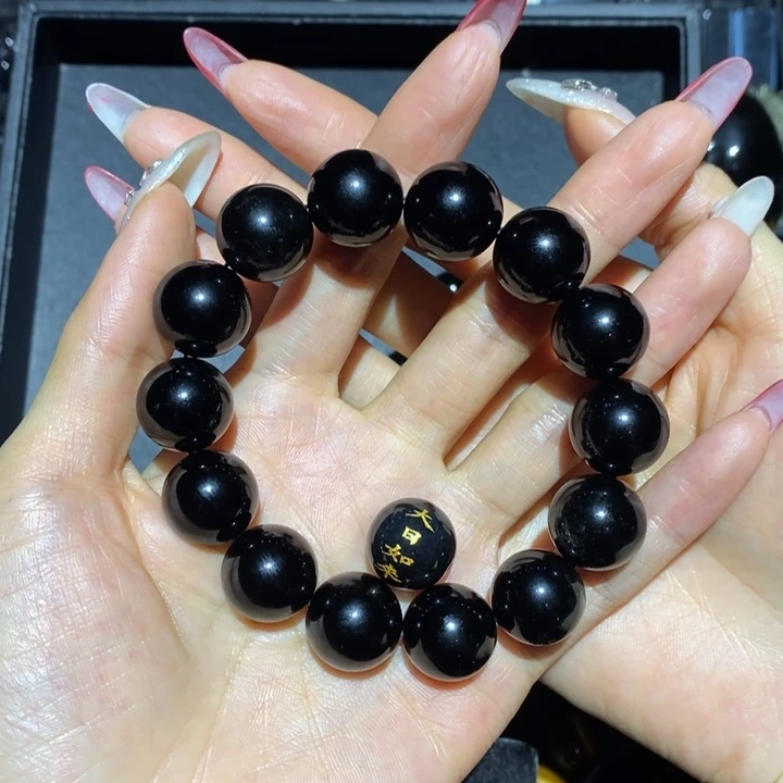 黑曜岩手链未镶嵌漯****房