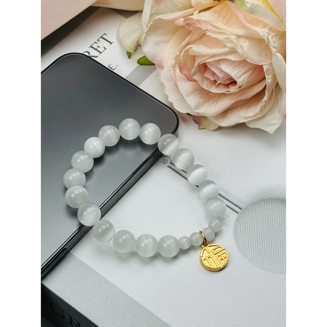 铜合金陶瓷手链 铜合金高级轻奢小众手链3652