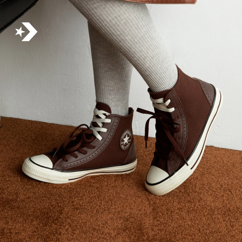 匡威AllStar秋冬新品加绒高帮男女休闲板鞋CONVERSE A17913C