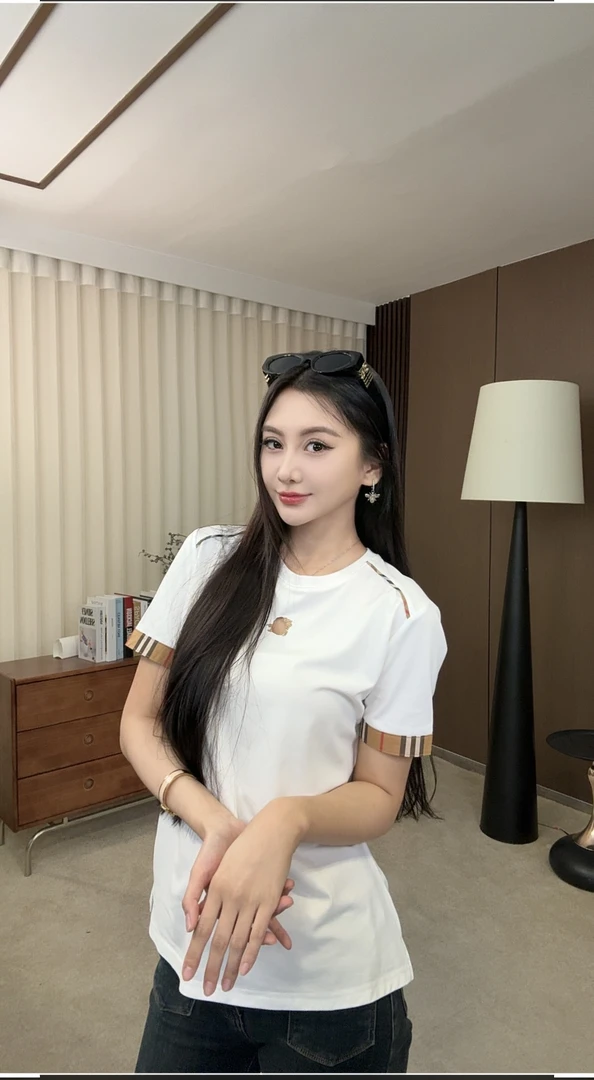 设计感显瘦时尚夏季短袖经典休闲百搭小众短袖圆领纯色T恤16807