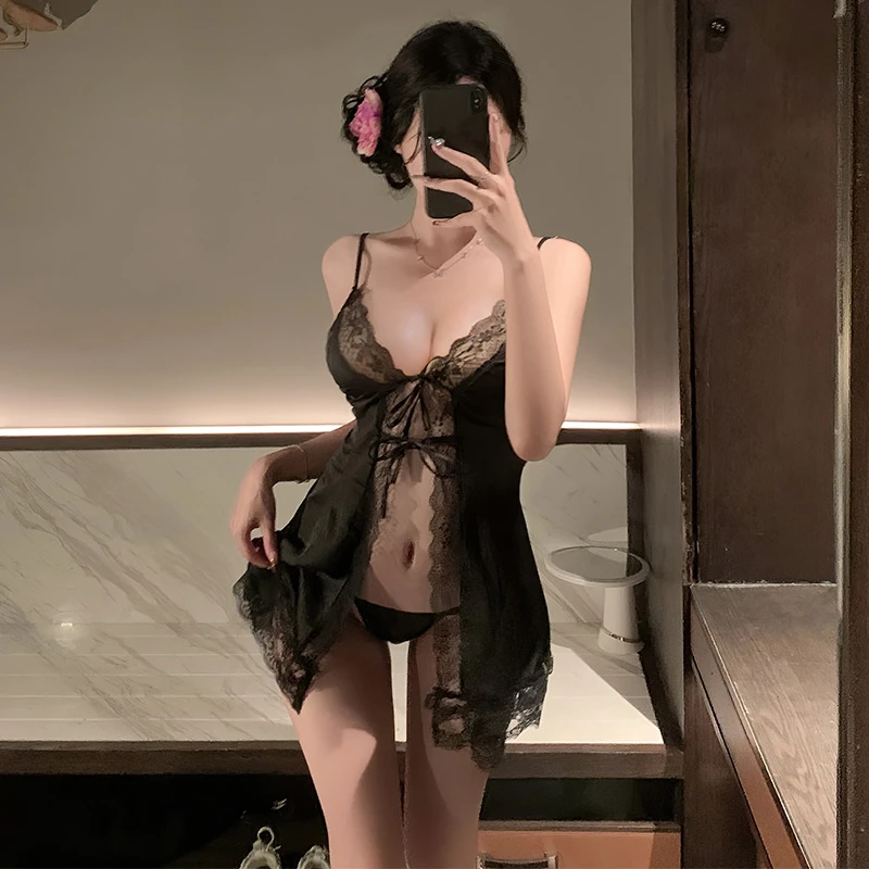 黑色蕾丝内衣7848