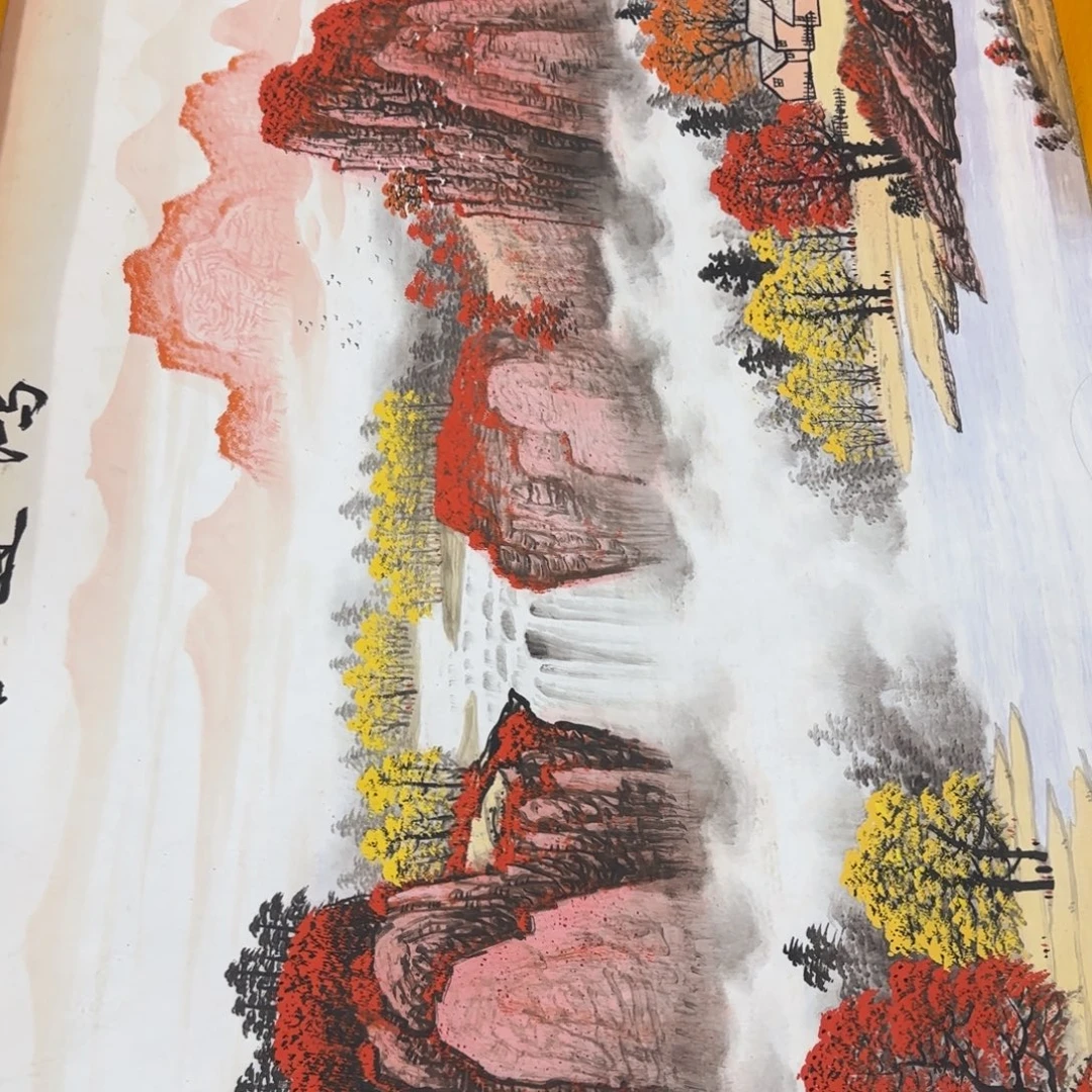 文***英国画QC原创横山水作品！带证书！限购一单