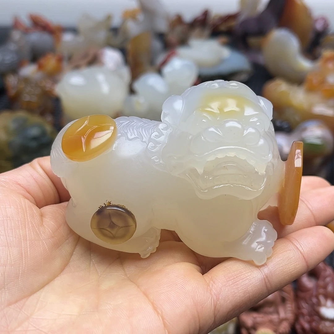 玛瑙/玉髓摆件未镶嵌传*