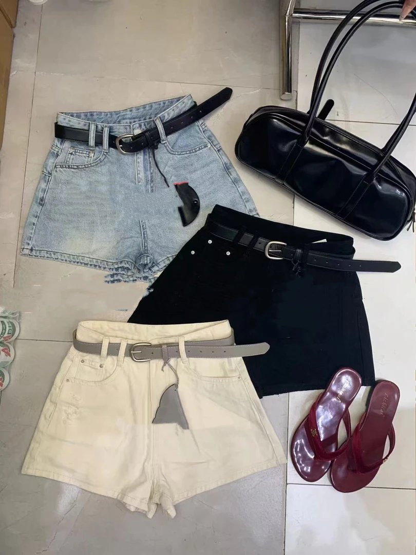 DD-15002休闲百搭显瘦软牛仔短裤