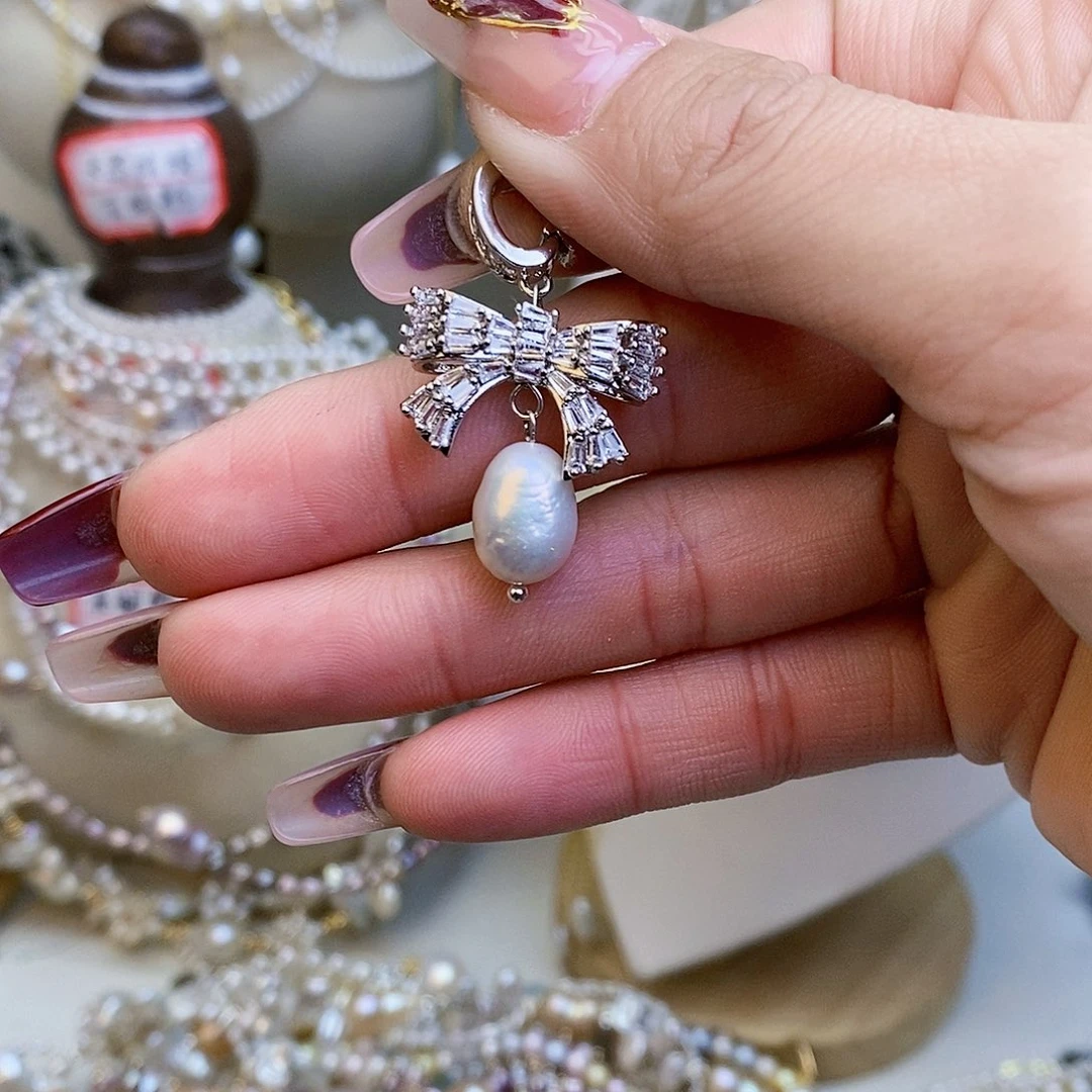 淡水珍珠颈饰银S925镶嵌