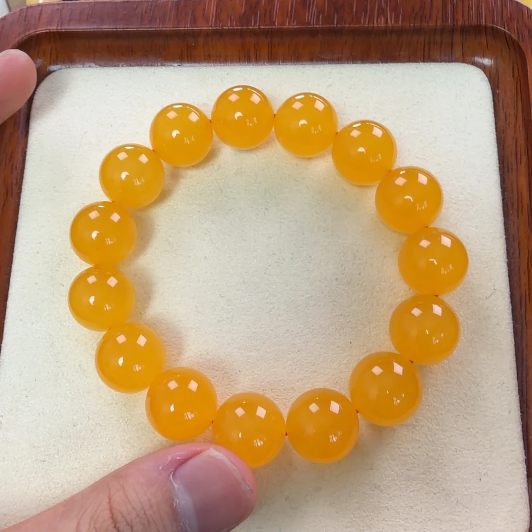 琥珀未镶嵌珠宝奇石14.5mm同料