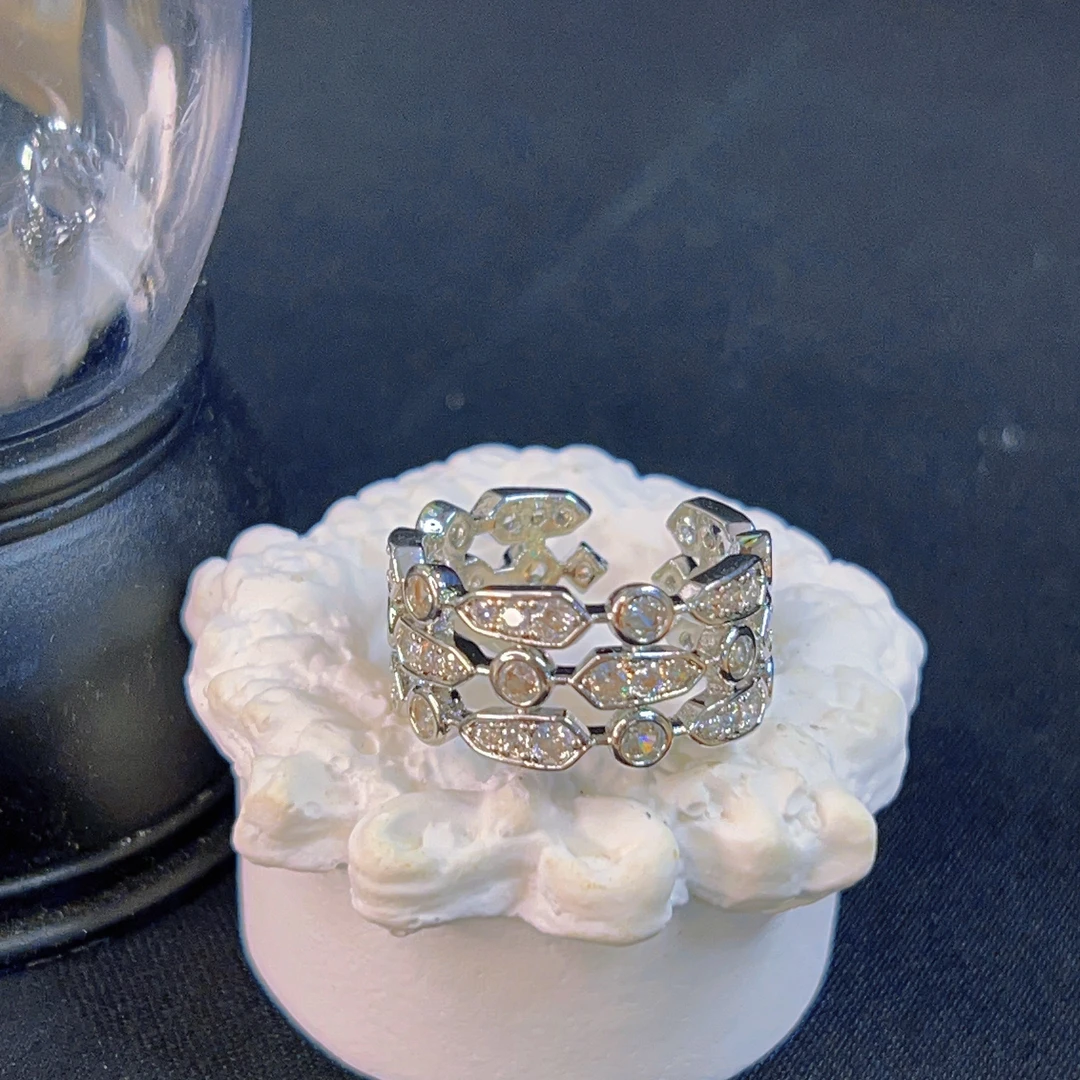 铜合金锆石戒指 哈尼西牧时尚百搭戒指#0008671