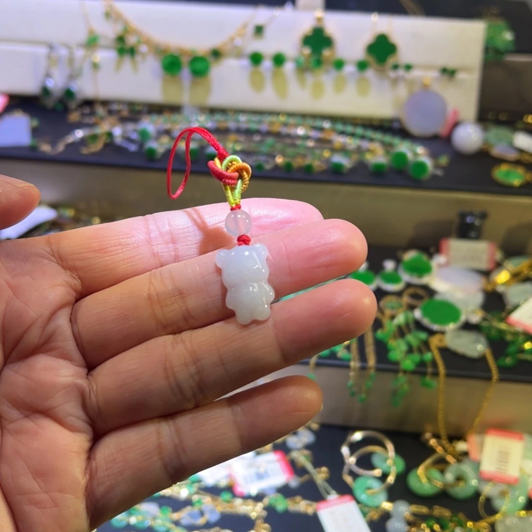 颈饰未镶嵌翡翠包挂