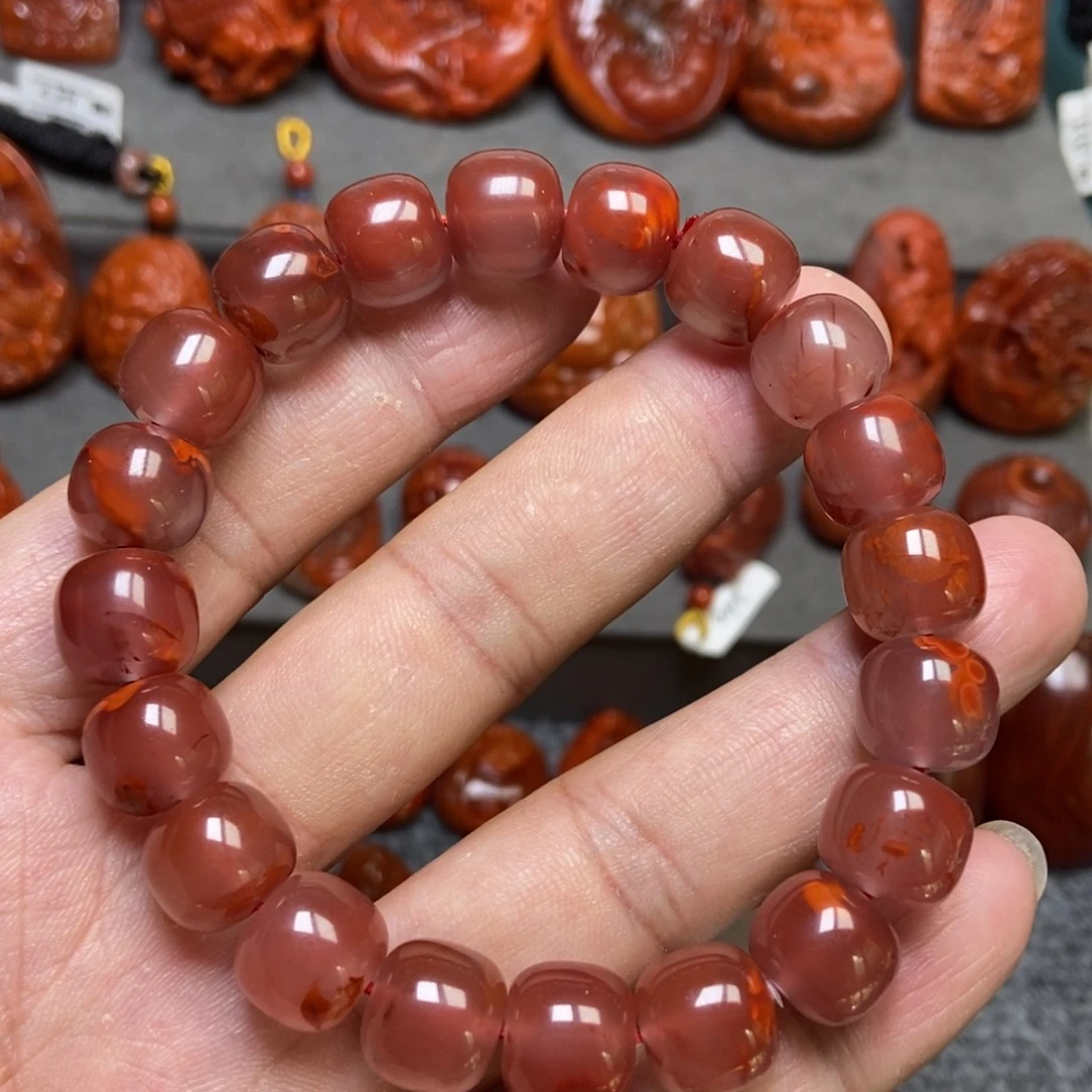 南红玛瑙未镶嵌手串12mm