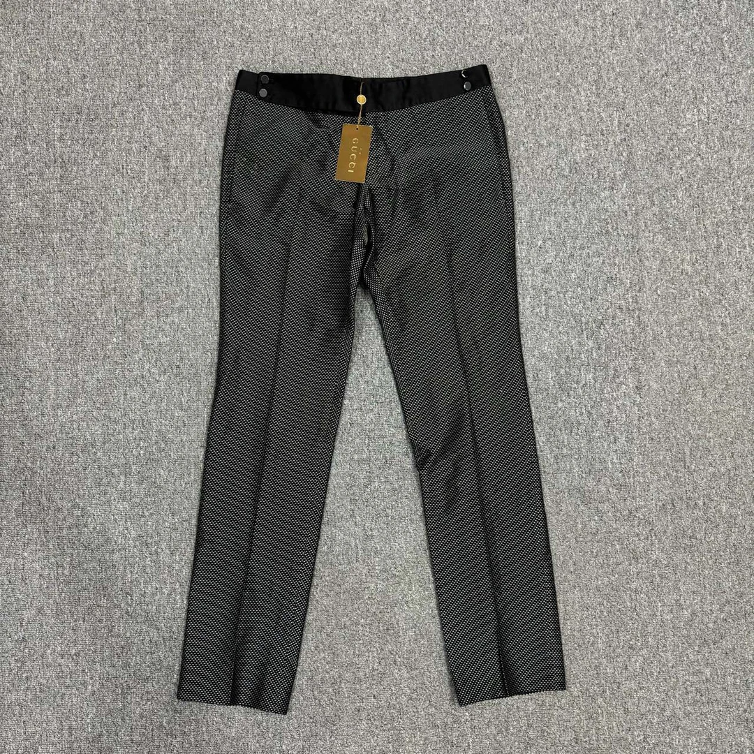 全新未使用 GUCCI/古驰 Gucci古驰 黑色休闲长裤 46码 8411791