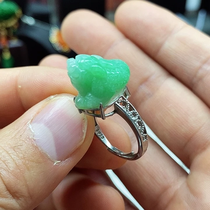 翡翠颈饰未镶嵌戒指