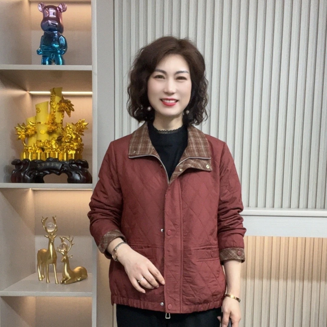 妈妈装红人欧若拉风流行时尚潮牌女装宽松春秋装外套休闲百搭长袖