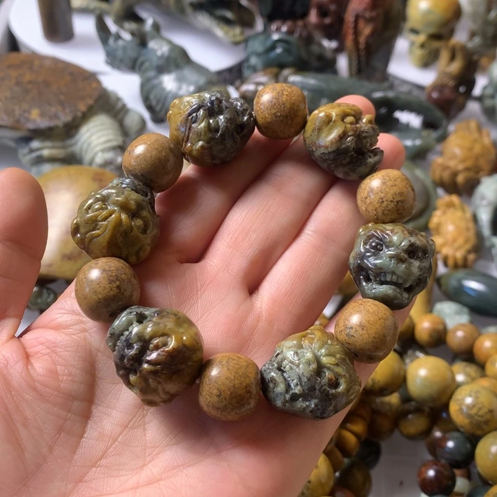 岫岩河磨玉（透闪石质玉）未镶嵌笔搁