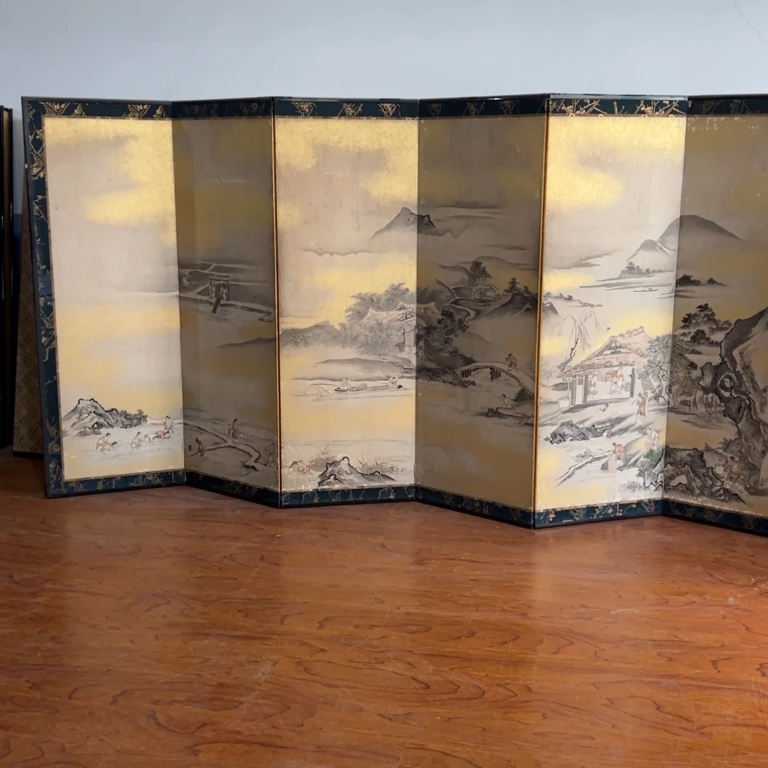 绘画文****2框画屏风茶空间设计回流
