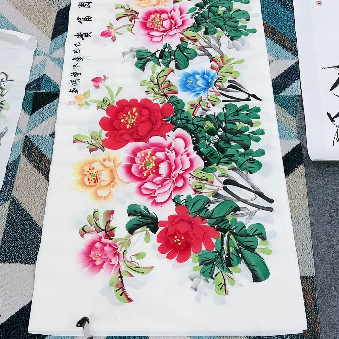 横款牡丹花盛开的花朵！！牡丹