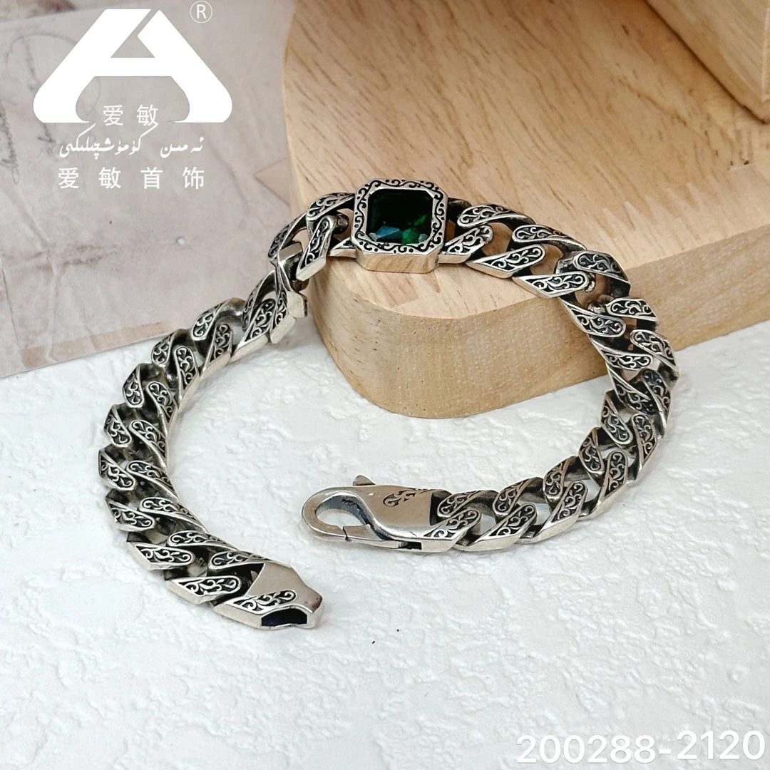 925银仿珍珠手链 爱敏首饰银手链200288