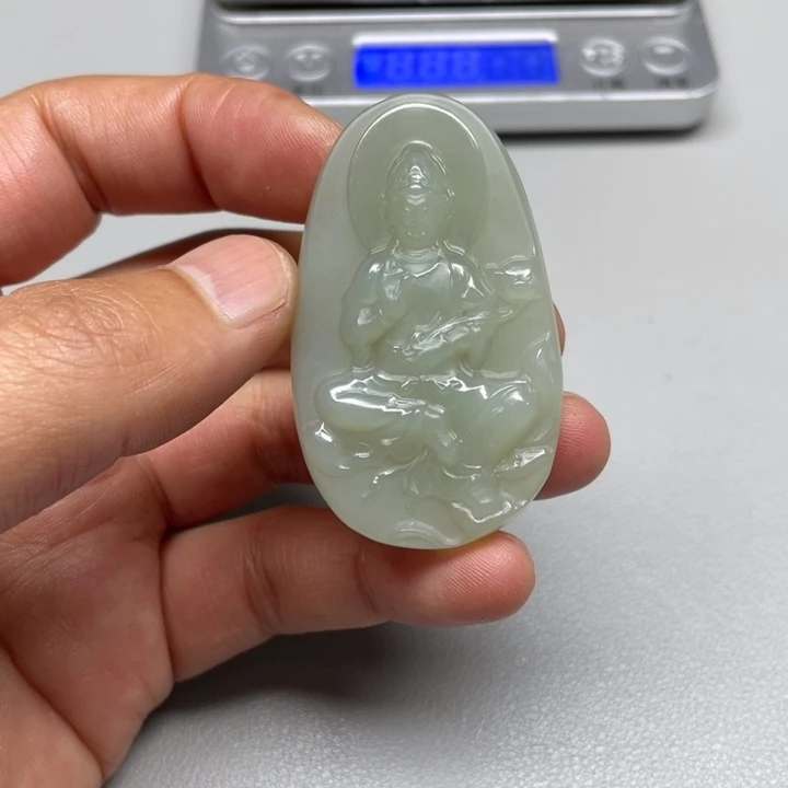 和田玉吊坠(不含链)未镶嵌天**空