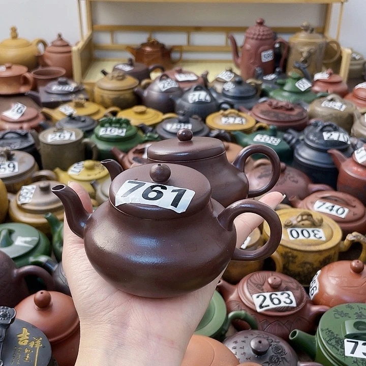 茶壶紫砂胖*嘟紫砂微瑕,2个壶