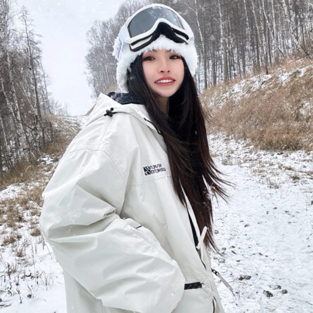 （清不退换）滑雪服女套装男款单板雪裤加厚耐磨机能风防水冲锋衣