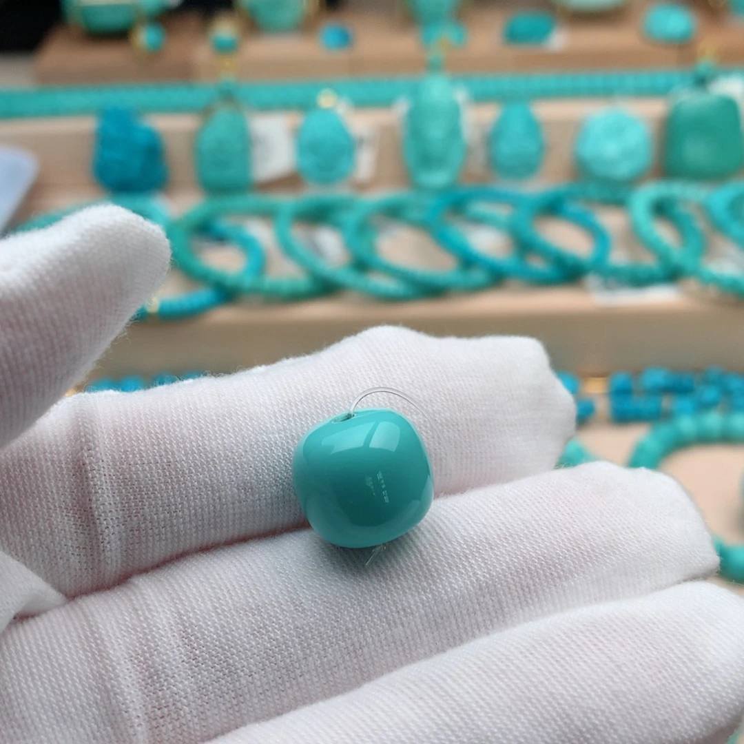 绿松石未镶嵌珠宝奇石13mm