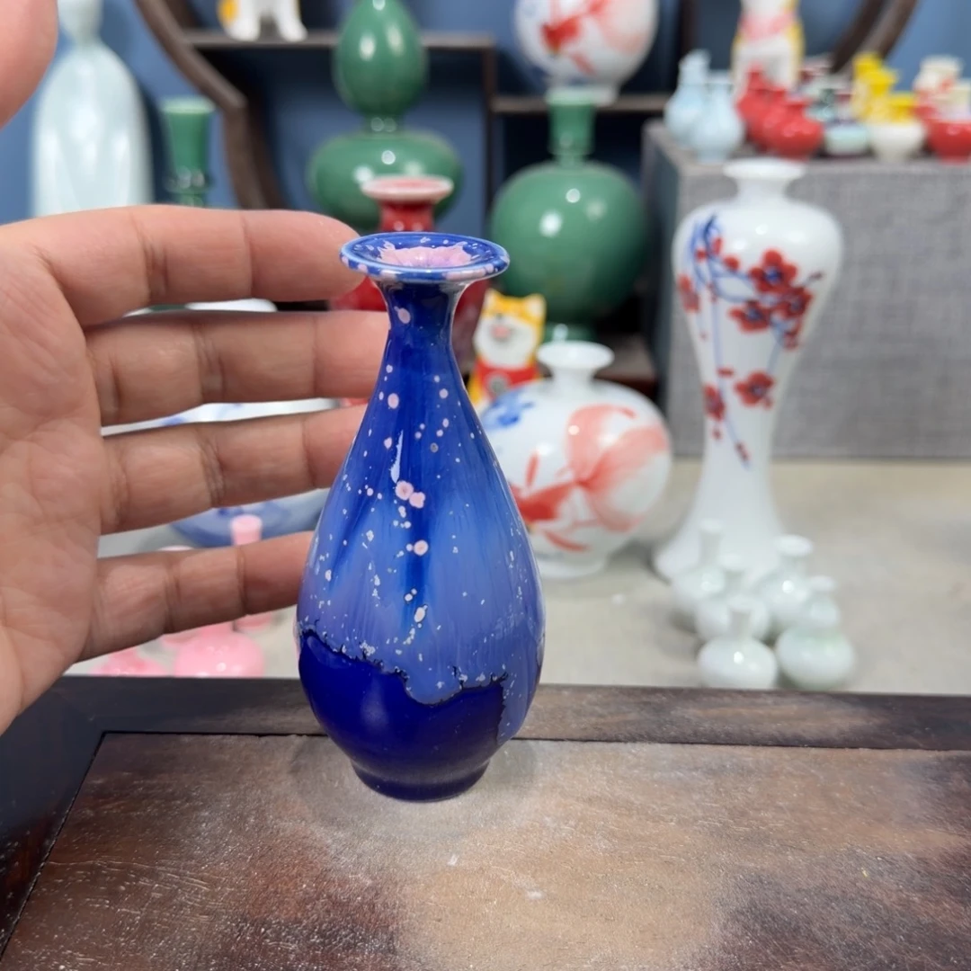 陶瓷手工小花器摆件