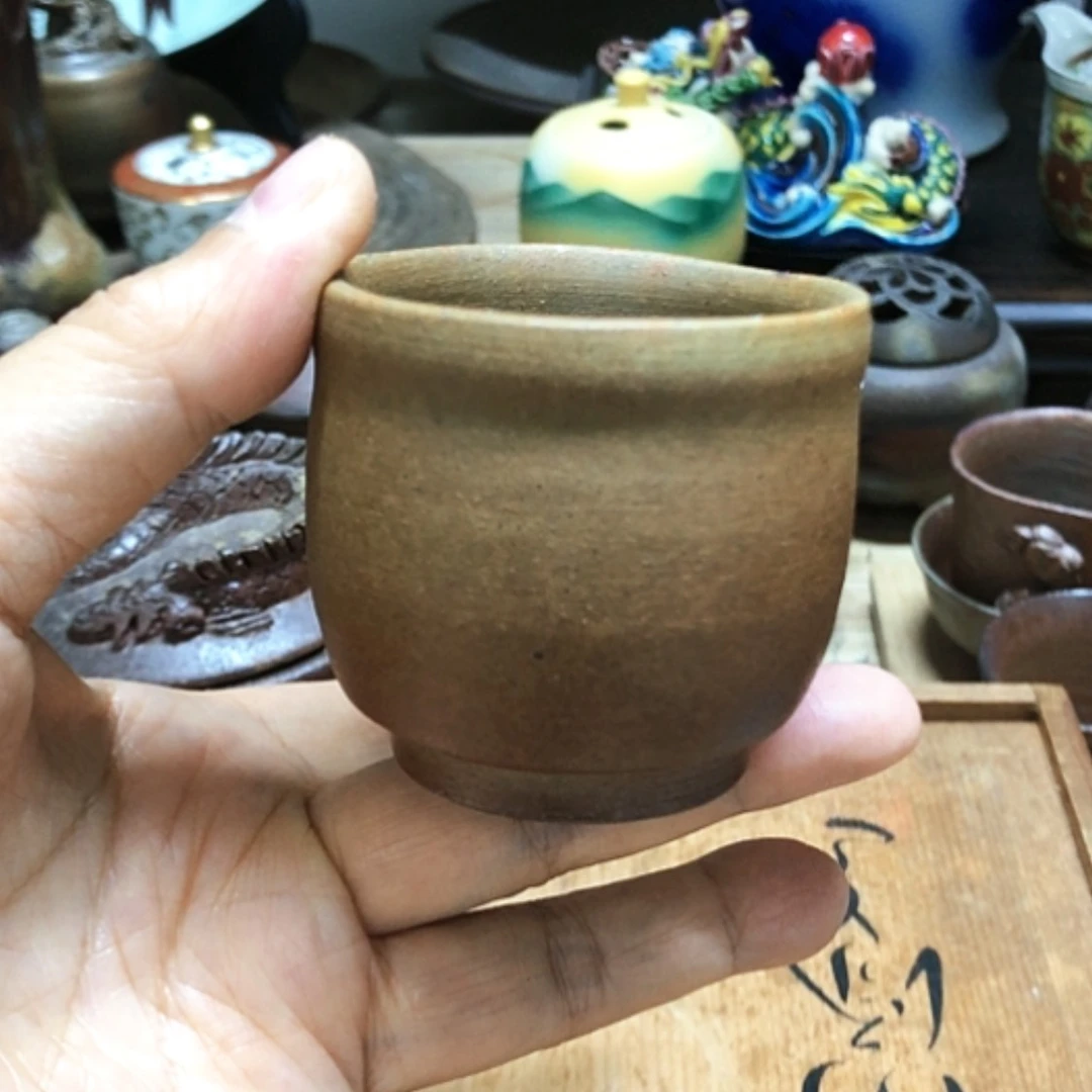 【闪购商品】罐备前烧杯子50容量全新888888888